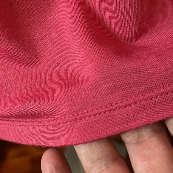 Armani Collection | Short Sleeve Cashmere Blend Coral Tee Sz 10 - Picture 7 of 10
